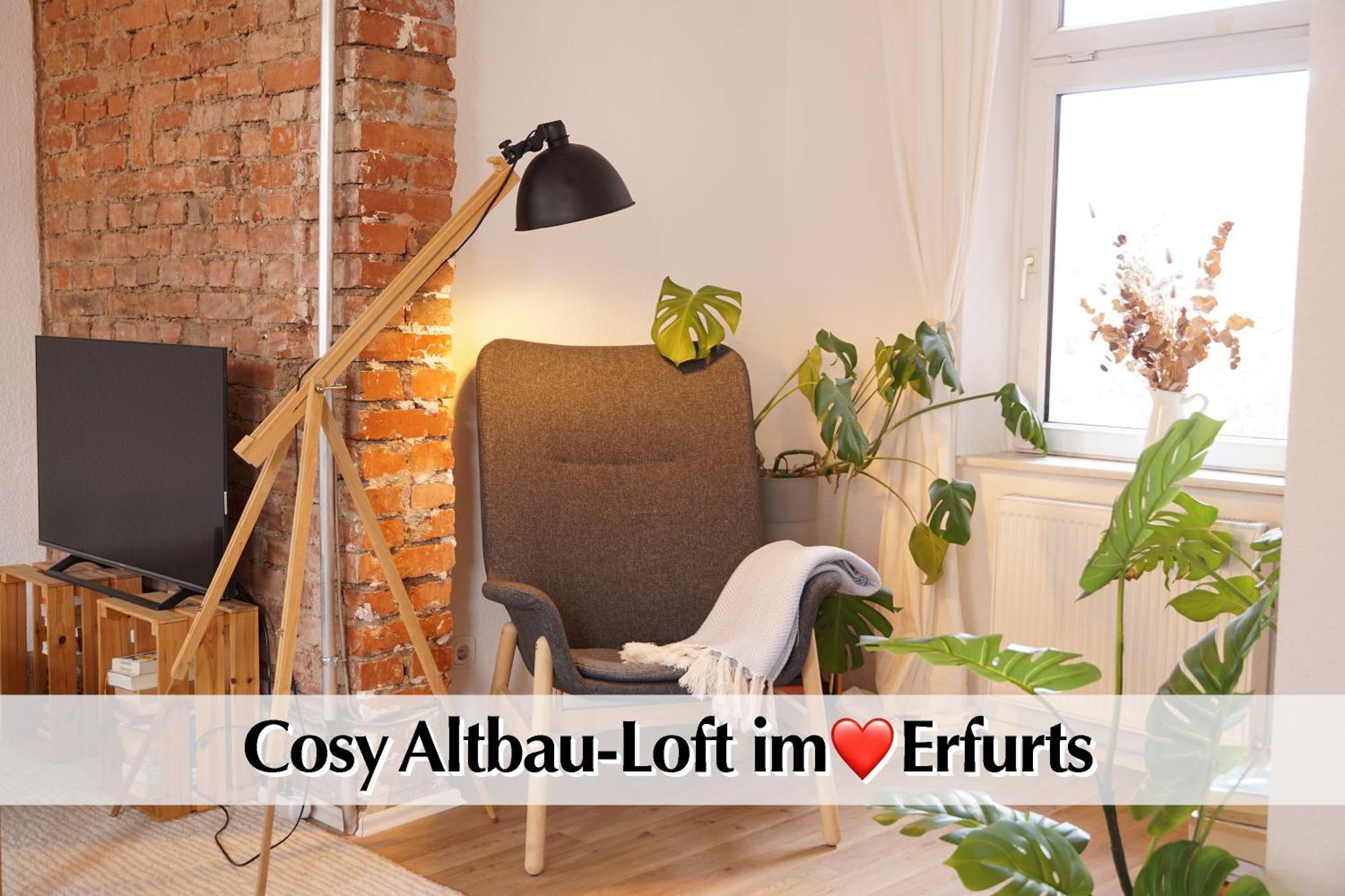 Helles Altbau-Loft Mit Kingsize Bett, Smart-Tv, Etc Erfurt Exterior foto