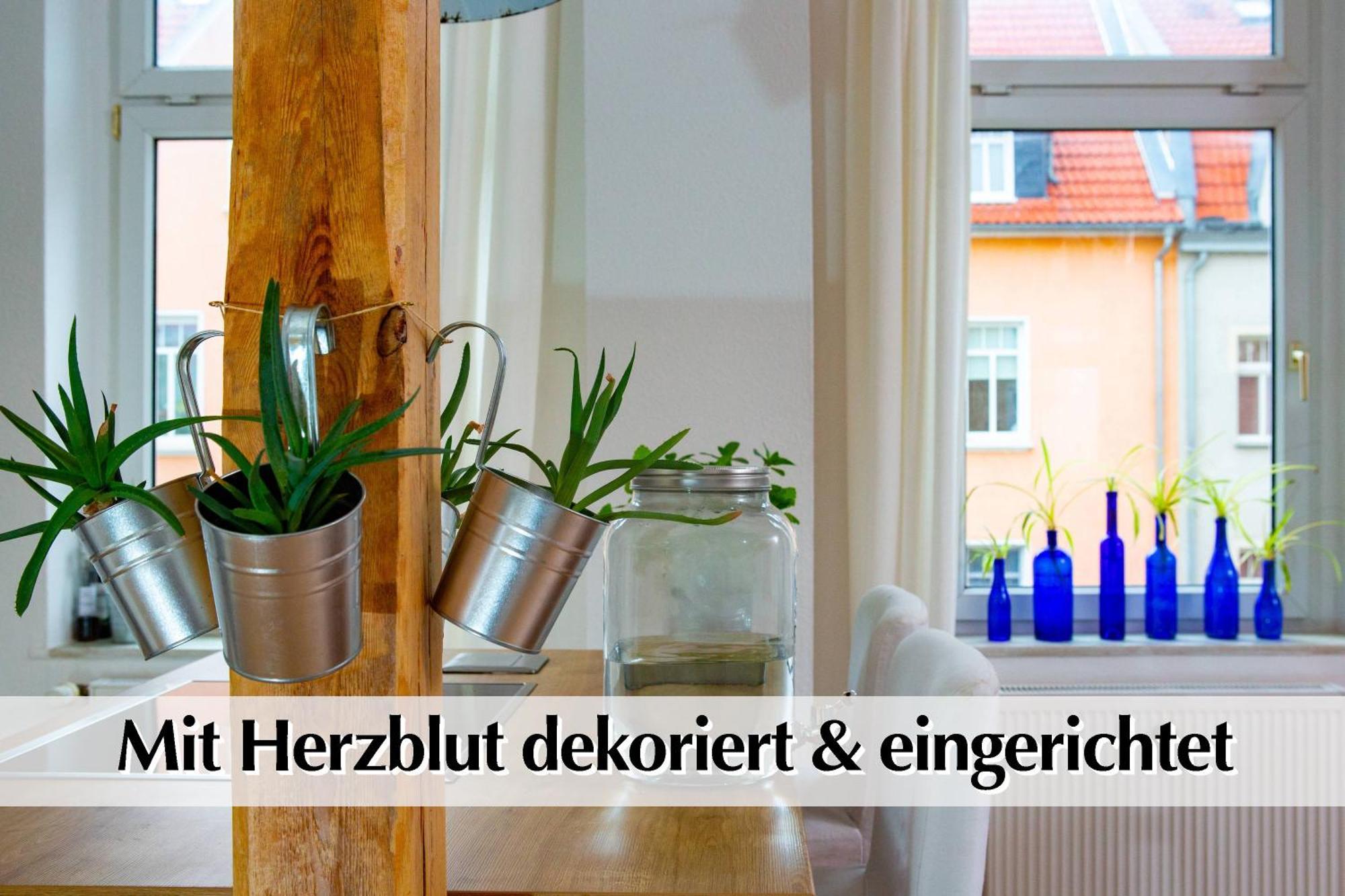 Helles Altbau-Loft Mit Kingsize Bett, Smart-Tv, Etc Erfurt Exterior foto