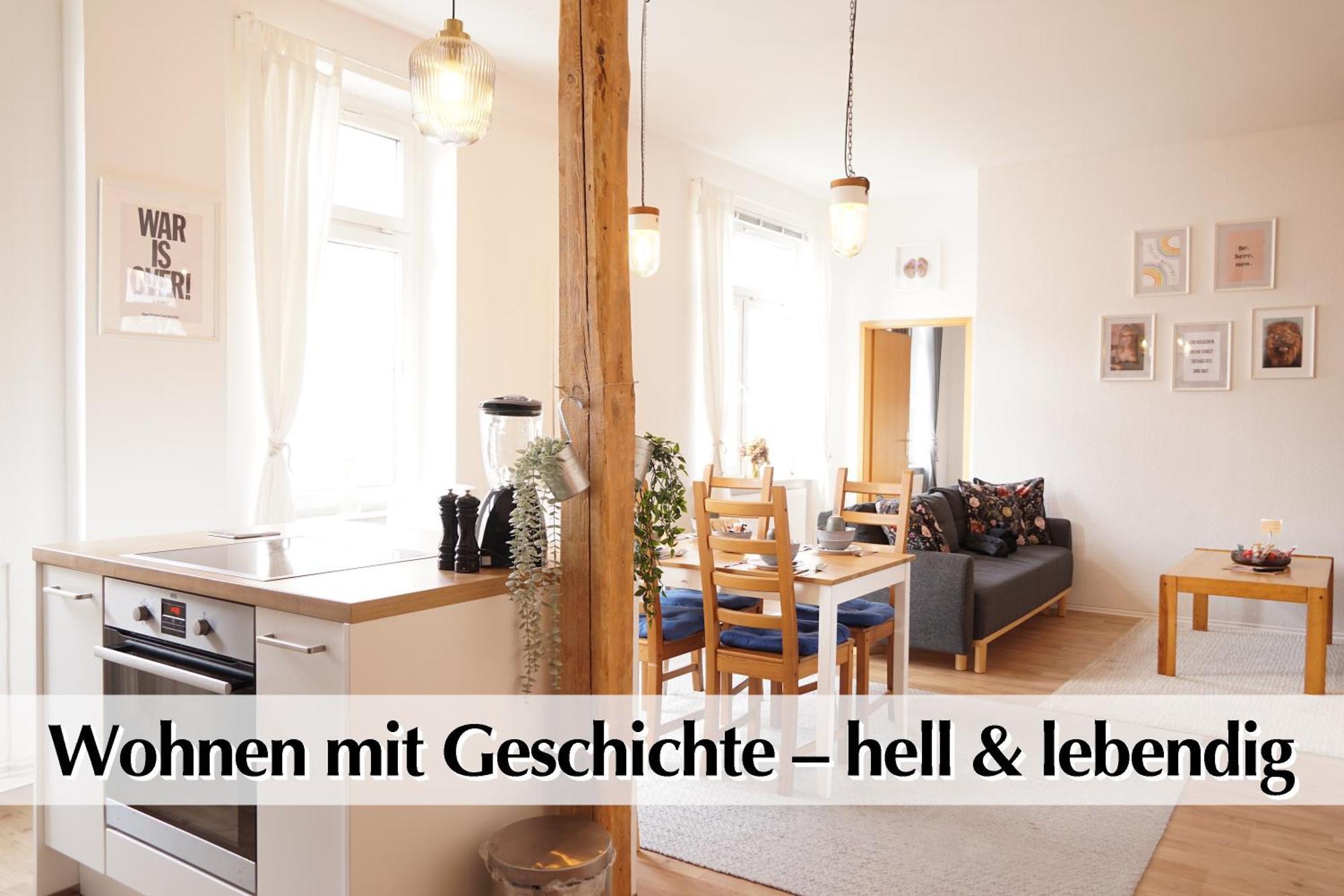 Helles Altbau-Loft Mit Kingsize Bett, Smart-Tv, Etc Erfurt Exterior foto